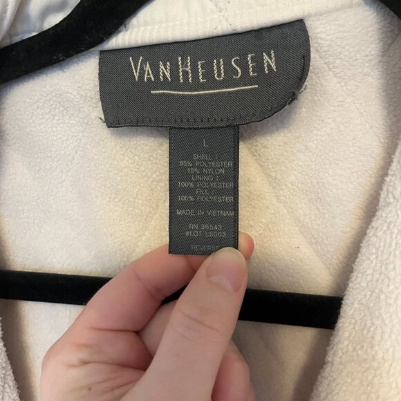 Cream Quilted Van Heusen coat - Picture 3 of 5